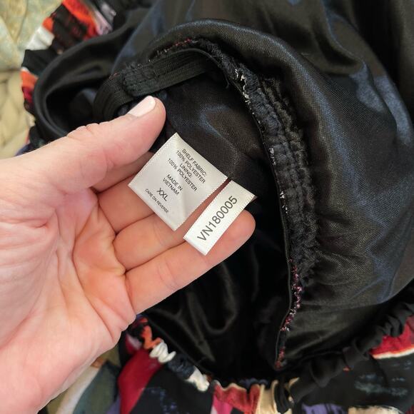 New York & Company Abstract Print Jumpsuit Size XXL Wide Leg Flowy Colorful Chic - Picture 16 of 16